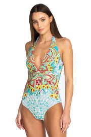 Johnny Was Elena Twist One Piece Swimsuit - CSW4322-U