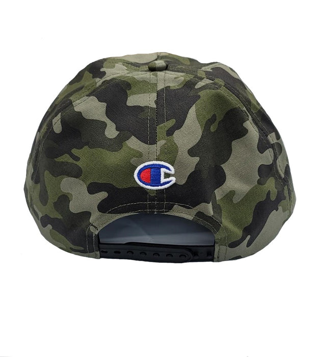 Champion Camo Unstructed Flat Bill Cap One Size Olive - CV7-0742