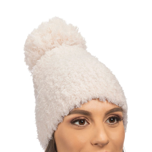 Lemon Women's Snow Drift Beanie One Size White Traditional - CW-2080