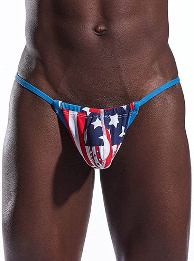 Buy Neustar Men's Summer New Painted Sexy Underwear Sexy Flat-Angle  Underwear Gold at