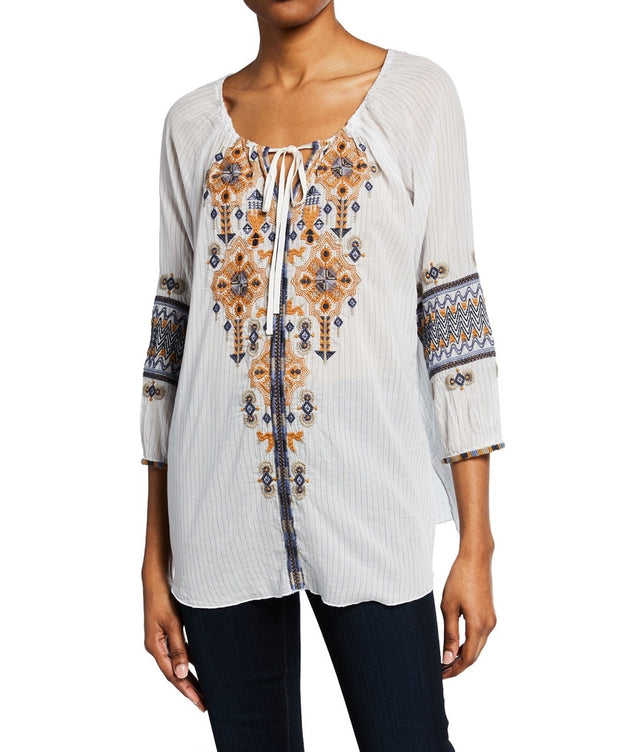 Johnny Was Amika Peasant Blouse - W12519-2