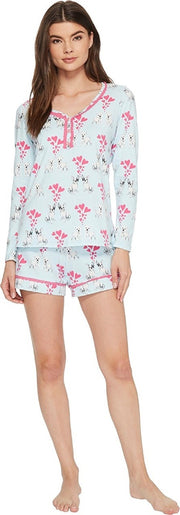 BedHead Women's Long Sleeve Sweetheart Two-Piece Shorts Set - BH2521202-472