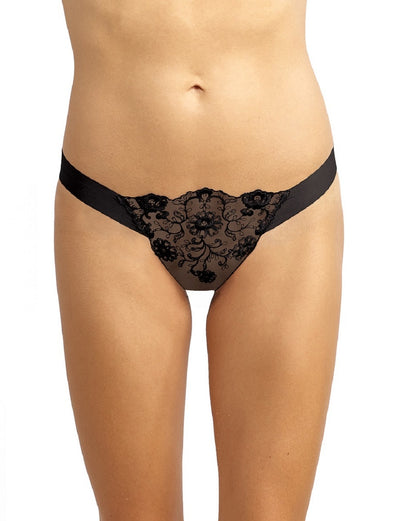 Commando Crown Embroidered Thong Panty - LT22