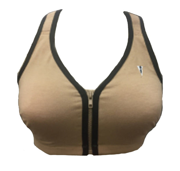 Valmont Zip Front Leisure and Sports Bra - 1611B