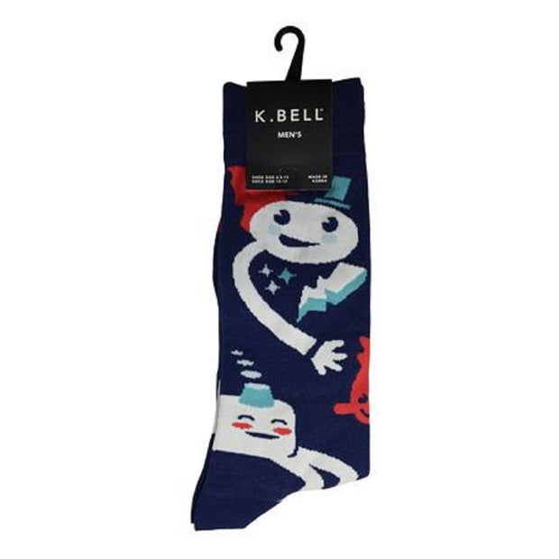 K. Bell Men's Grabbin Hands Crew Socks One Size Blueprint - KBMS15H101-01