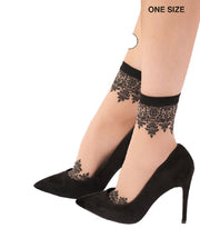 Pretty Polly Patterned Top and Toe Anklets - PNAWC4