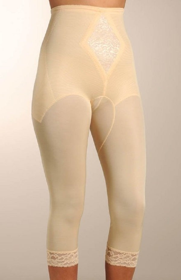 Rago Shapewear Mid-Calf Light Control Beige Capri Pant Liner Size