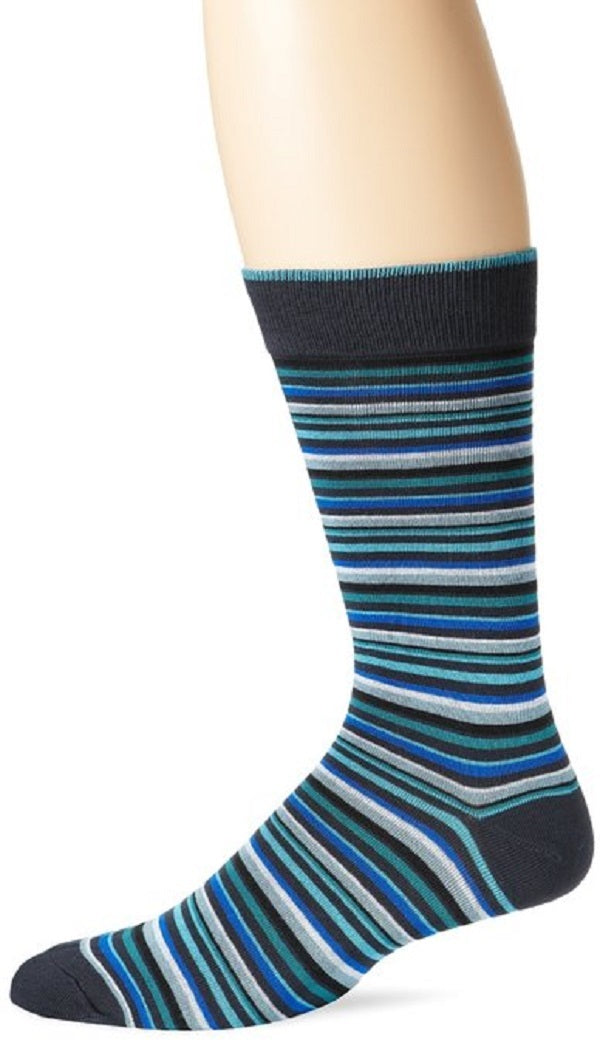 K. Bell Socks Men's Stripe Effect Crew One Size - 66914M