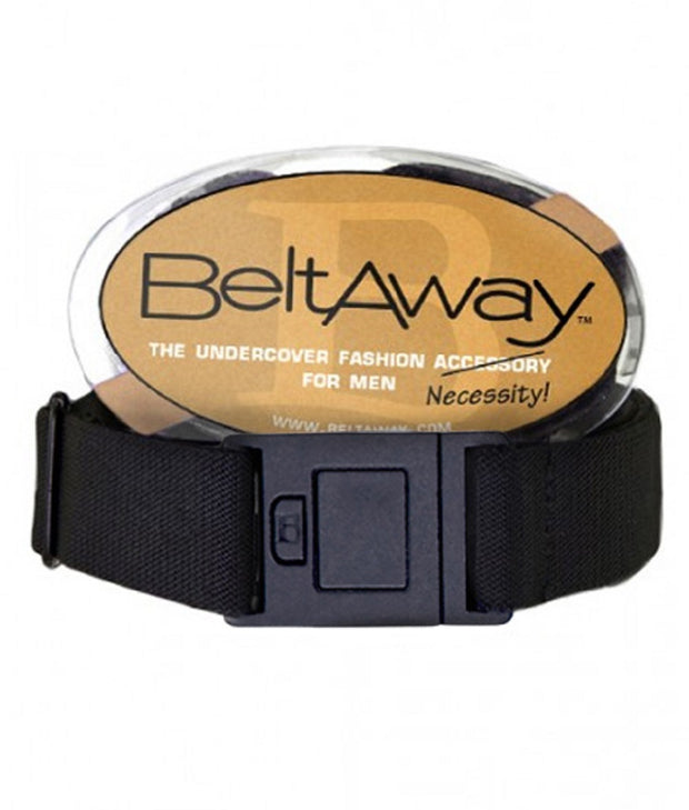 Beltaway Men's Belt - Stretch Square Flat Buckle Belt One Size 28-44 Waist