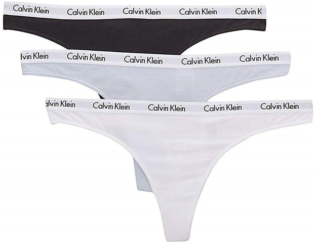 Panties CALVIN KLEIN CAROUSEL THONG X 3 000QD3587E-001-NOOS