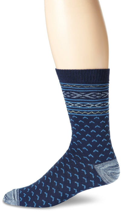 K. Bell Men's Nordic Fair Isle Crew Socks One Size - 66907M
