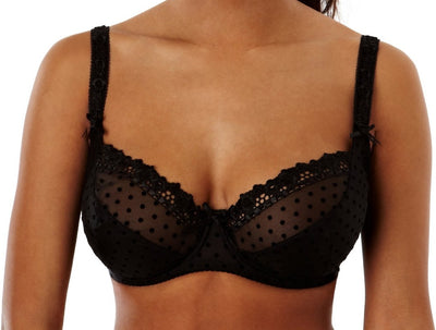 Xmarks Front Closure Bras for Women, Lace Front Button Shaping Cotton Bras  