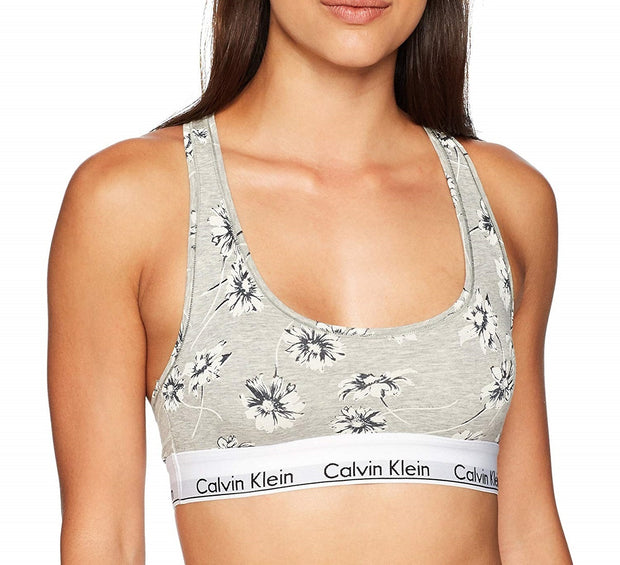 Calvin Klein Modern Cotton Bralette F3785 Grey Heather Womens Bra