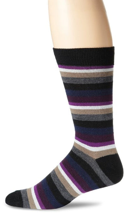 K. Bell Socks Men's Arrow Stripe Wool Crew Sock One Size - 66999M