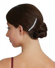 Capezio Women's Bun Frosting Hair Comb Silver Clear One Size - ABH4007