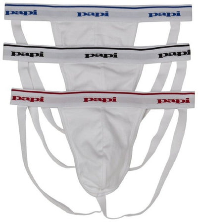 Papi Men's 3 Pack Cotton Jockstrap - 705910