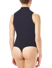 Commando Ballet Mockneck Sleeveless Bodysuit Thong One Size Black - KT015