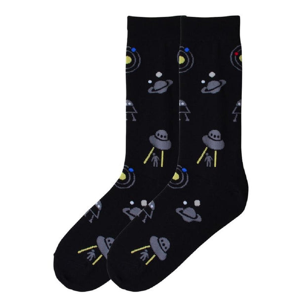 K. Bell Socks Men's Outer Space Crew Socks - KBMS15H024-01