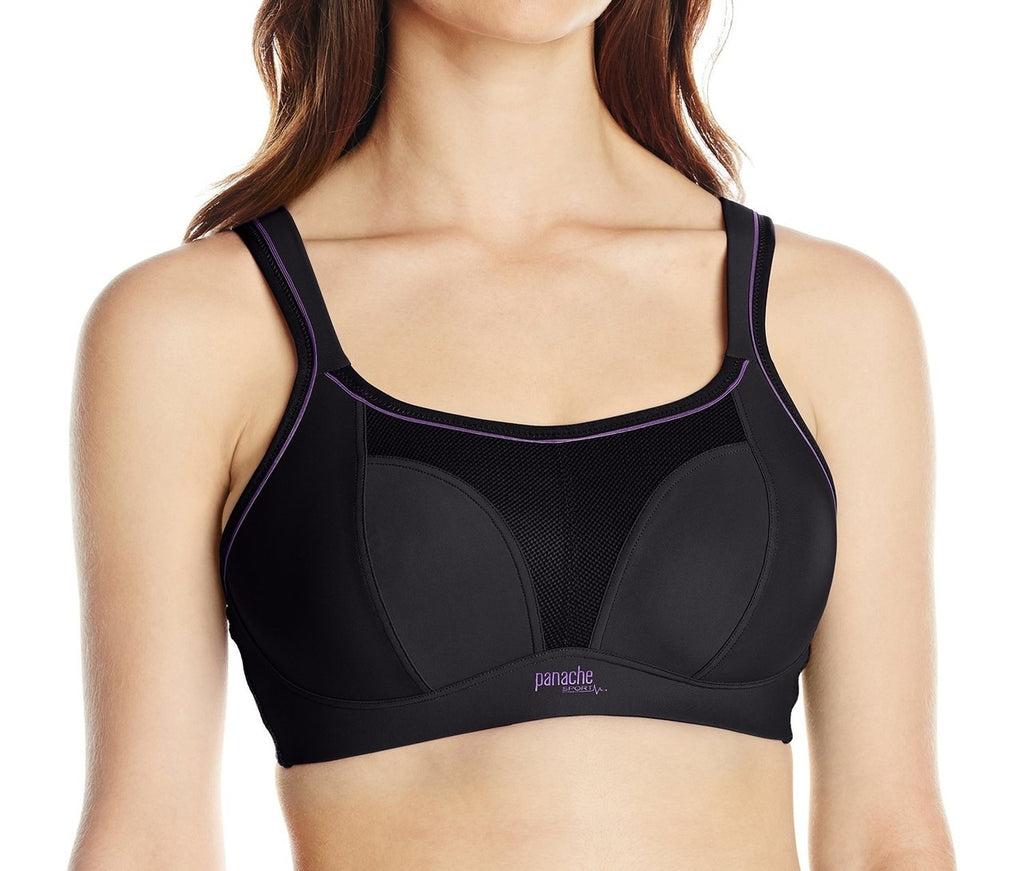 Panache Sport Non-Wired Racerback Sports Bra - Mulberry Available at The  Fitting Room