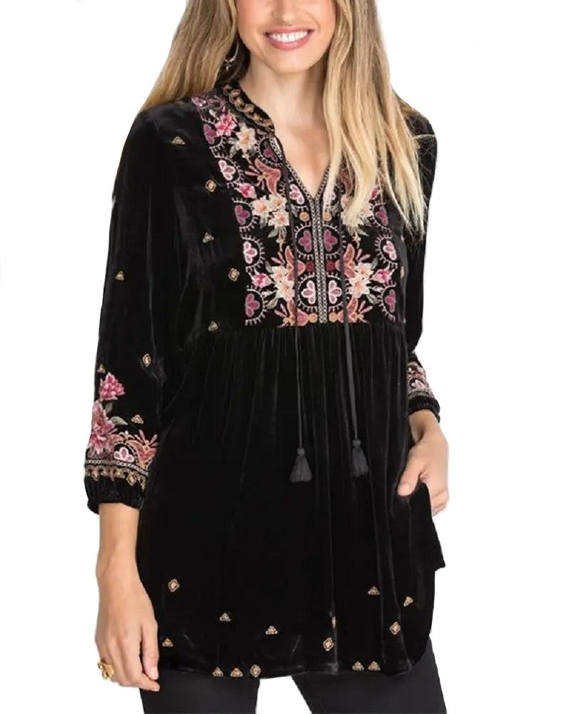 Johnny was joanna velvet best sale wrap dress