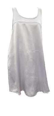PJ Harlow Jessica Satin Knee Length Gown With Pleated Back