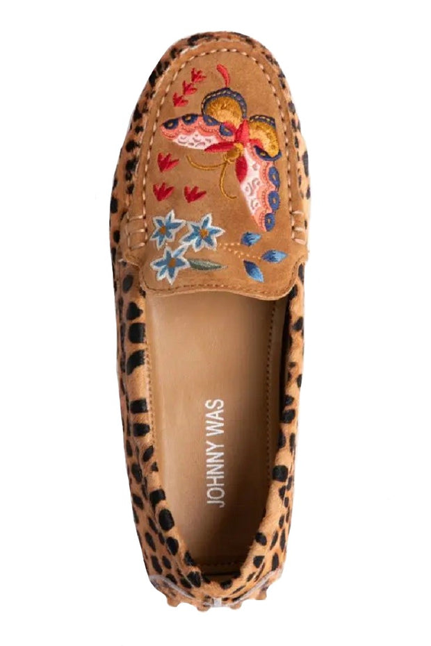 Johnny Was Taline Leopard Mocassin Shoes - JWS6021-6
