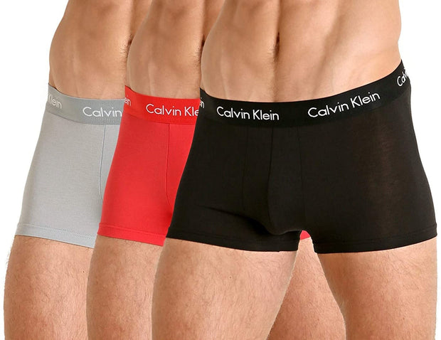 Calvin Klein Men's Body Modal 3-Pack Trunk, Black/Mink \ Black,S - US 