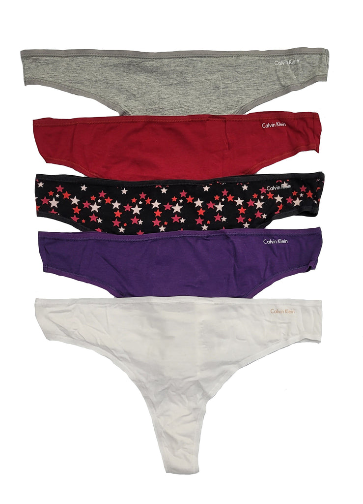 Calvin Klein Women's Carousel Thong Panty 3 Pack - QD3587 