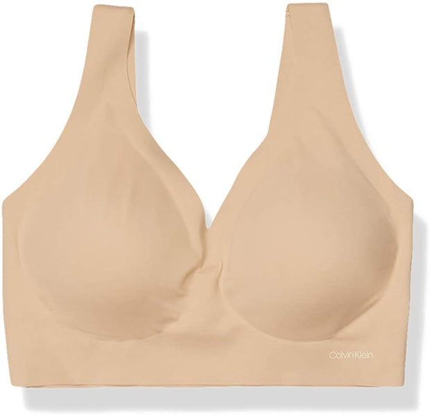 Calvin Klein Invisible Lightly Lined V-Neck Bralette With Removable Pads  QF6548
