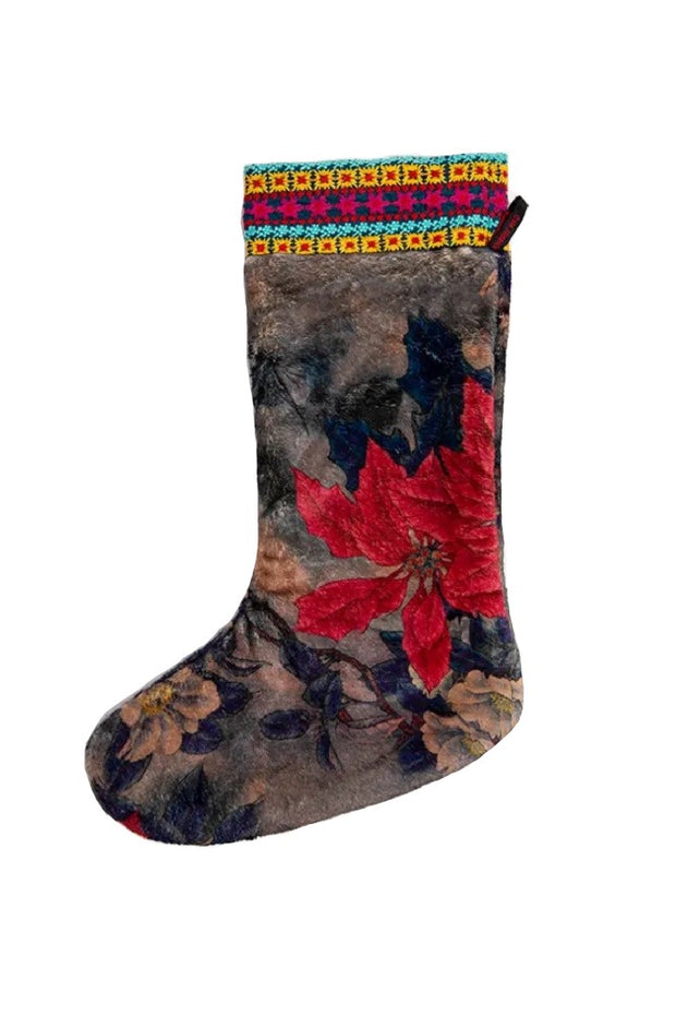 Johnny Was Claret Holiday Stocking - RH8422A
