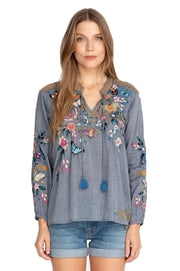 Johnny Was Mariposa Effortless Peasant Blouse - W18021-1